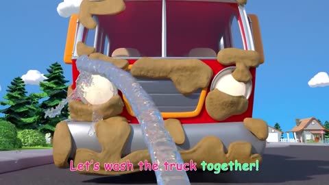 Fire Truck Wash Song