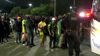 Police fire tear gas, detain hundreds in Brazil