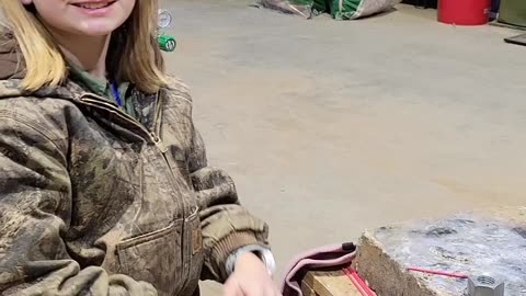 Farm Girl Power #shorts #girlpower #farmlife #welding #brazing