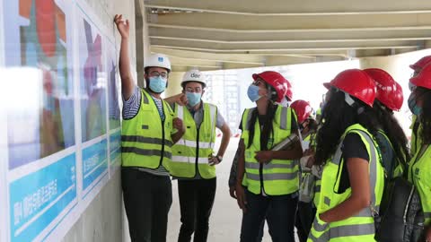 Teachers and Students from German University in Cairo Visited the New Capital CBD Project, Egypt