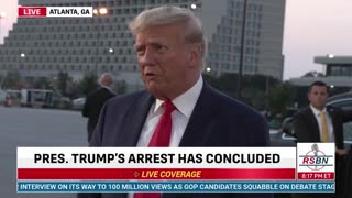 President Donald J. Trump Comments on His 4th Arrest in Atlanta, GA 8/24/23