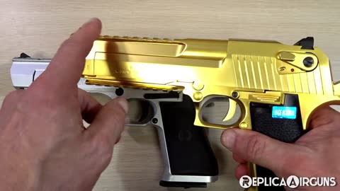 Cybergun Licensed L6 .50AE Desert Eagle GBB Airsoft Pistol Table Top Review