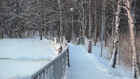 Snowy winter scenes from Espoo, Finland