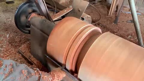 Amazing Woodturning Creative Skills Craft Fastest Easy - Great Art On A Big Wood Lathe