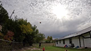 playing catch with the kiddos