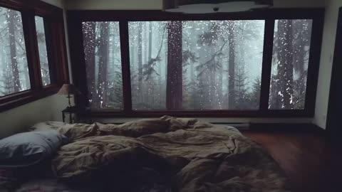 Let the Misty Forest Rain Lull You into Tranquil Bliss 🌲🌧️ | Relaxing Rain Sounds