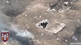 🚁🇺🇦 Ukraine Russia War | Ukrainian FPV Drone Hits Russian Soldier in the Knee | RCF