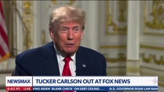 Donald Trump discusses Tucker Leaving Fox News