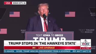 PRESIDENT TRUMP “WE’RE WATCHING IT NOW”