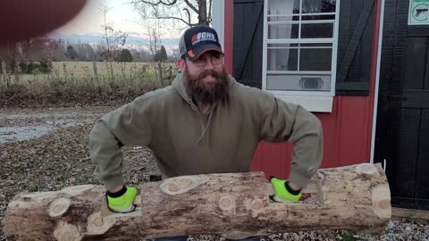 Dad Makes a Squat Log