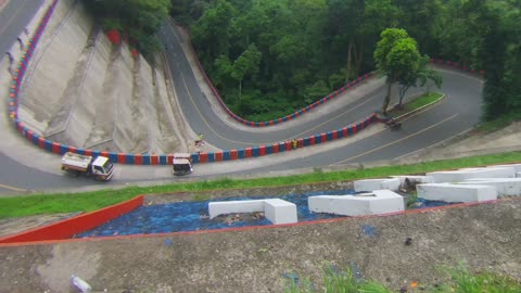 The dangerous Old Zigzag Road, a scenic paved drive