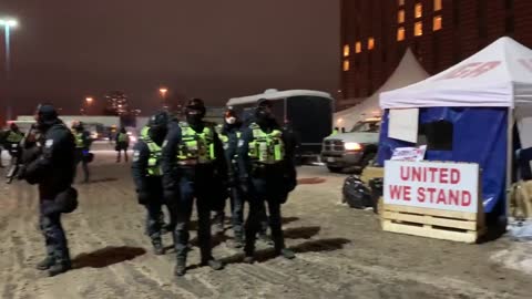 More riot police in Ottawa at Truckers Camp