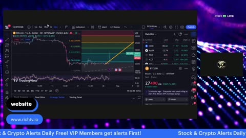 Bitcoin Price Surge + Stocks to watch: $AXLA, $ICCT, $TIVC, $MARA, $COIN - RICH TV LIVE PODCAST