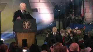 Biden Slurs Speech While Trying to Rouse Crowd in Poland