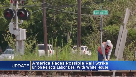 8_One of nation's largest railroad workers unions voted to reject a new contract