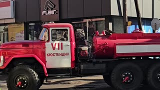 Vintage Russian Fire Truck ZIL 131