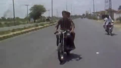 Bike One whiling accident in Pakistan