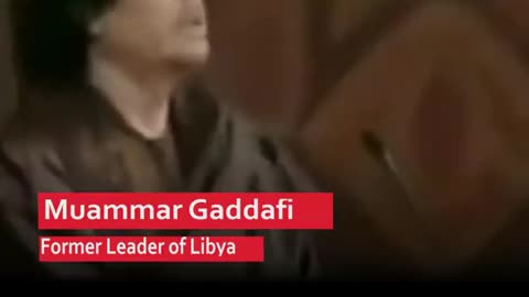 Muammar Gaddafi 14 years ago at a before the Arab League.