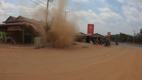 Dust Devil / Mini Tornado in Cambodia