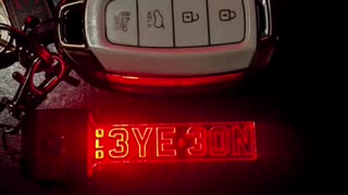 Hyundai i30 N Sedan Custom LED Rego Keytag (Standard Style 1) showcase! 🔆🔗