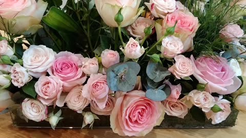 Fresh cut flowers arrangement surprise as gift - natural always beautiful