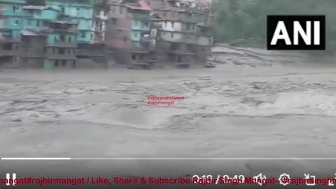 Sikkim: A flood-like situation arose in Singtam after a cloud burst.