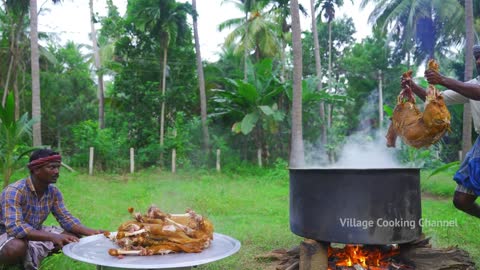 Inside Mutton Biryani, Recipe for Full Goat Mutton Cooking with Stuffed Biryani