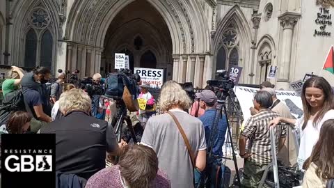#LIVE Free Julian Assange Rally & Court Hearing l High Court London Protest (11.08.21)