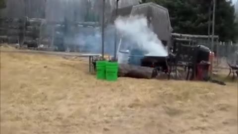 Cooking Sap for Maple Syrup