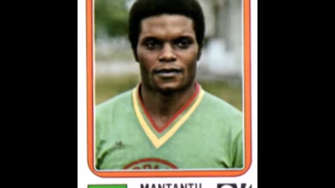PANINI STICKERS ZAIRE TEAM WORLD CUP 1974