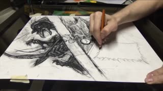 Timelapse: Charcoal Art for Page 39 in 17 Minutes