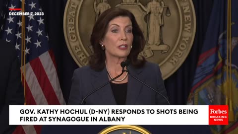 BREAKING NEWS- Gov. Kathy Hochul Responds To Shots Being Fired At Synagogue In Albany