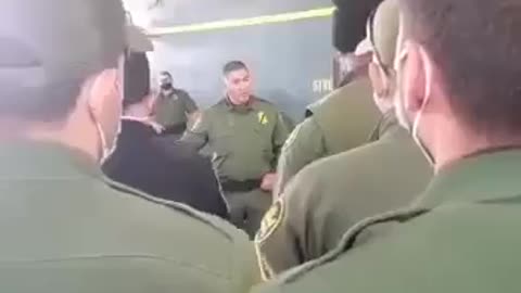 "NEWLY LEAKED VIDEO OF BORDER PATROL AGENTS AT EACH OTHER'S NECKS."