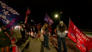 Trump supporters rally at his Mar-a-Lago residence