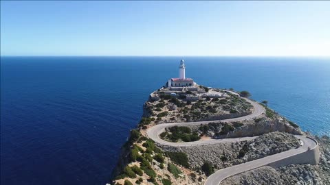 far formentor lighthouse at mallorca spain