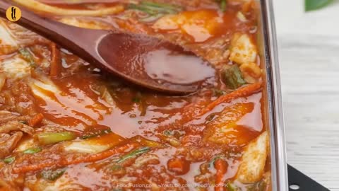 How To make easy Kimchi at home - Korean Kimchi Recipe by Food Fusion