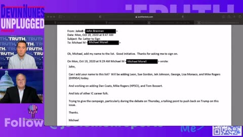 DEVIN NUNES & JOHN SOLOMAN UNCOVERING DEEP STATE CORRUPTION AND NEWLY SURFACED EMAIL FROM MORELL & BRENNAN