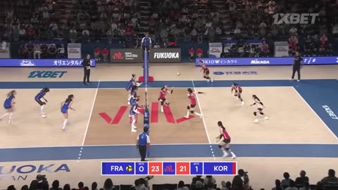 🇫🇷 FRA vs. 🇰🇷 KOR - Highlights / Week 3 / Women's VNL 2024/Volleyball!