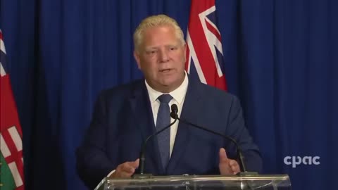 Internet baffled by Doug Ford's bizarre Jiffy Lube comments during his Greenbelt press conference