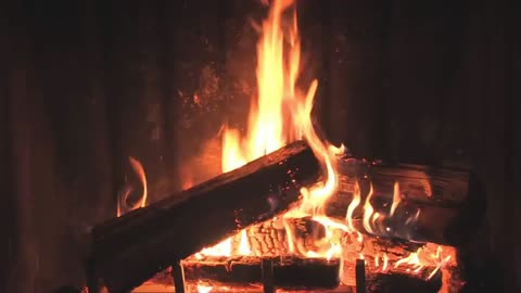 Good music when you are stressed and relaxing fireplace