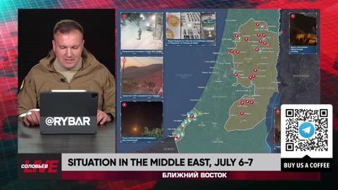 ►🚨▶ ⚡️⚡️🇮🇱⚔️🇵🇸 Rybar Review of the Middle East on July 6-7 2024