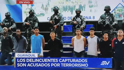 The criminals who scram the Tc television facility in guayaquil