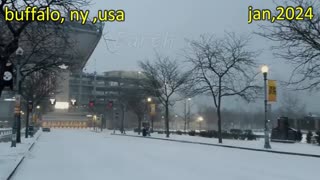 ***Buffalo New York covered in snow ! Massive snow storm hit buffalo ,NY USA***