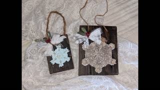 Vintage Farmhouse Snowflake decor