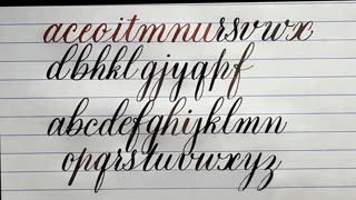 Calligraphy Tutorial Basics part 3/5: Connecting Strokes