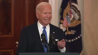 Joe Biden Once Again Reads "End of Quote" During His Telepromted Speech