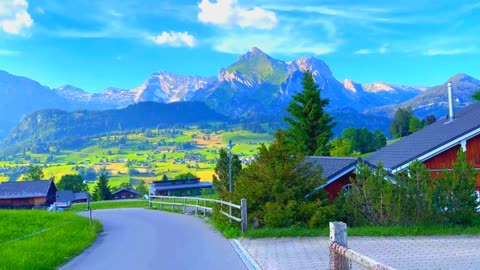 Switzerland Village with Natural Beauty️