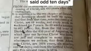 The European Bible of 1813 says something interesting about chronology