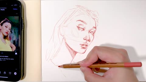 how to draw faces in 3_4 view and facing up tutorial
