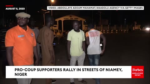 NEW FOOTAGE- Pro-Coup Supporters Rally In Streets Of Niamey, Niger